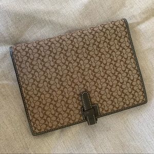 Coach small portfolio with notepad